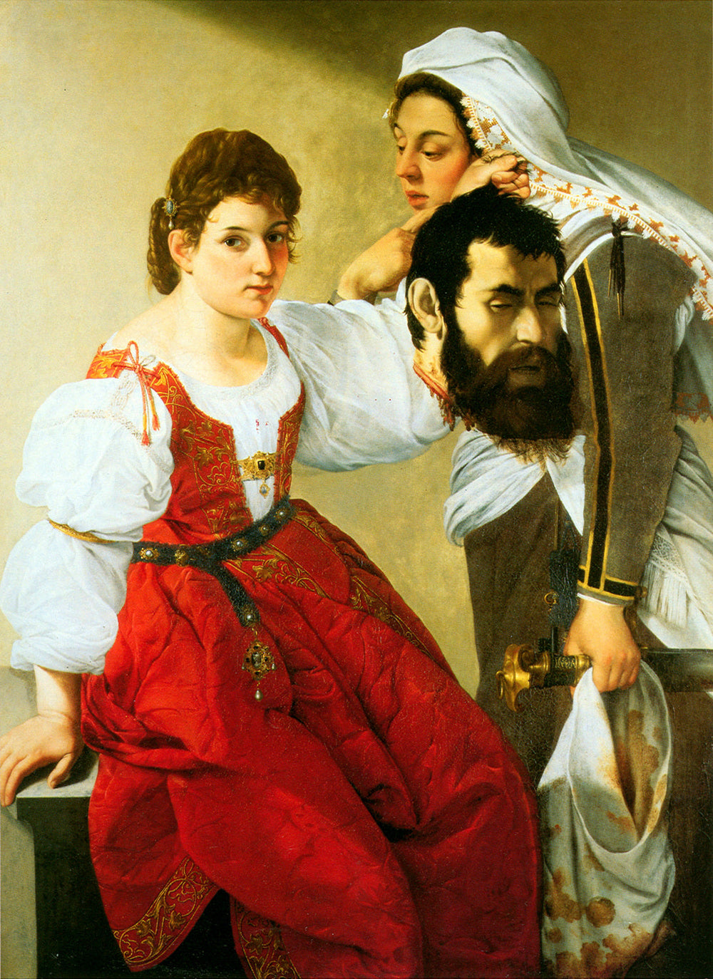 Judith et sa servante Abra avec la tête d'Holopherne - Orazio Gentileschi image 1 reproduction de peinture à l’huile