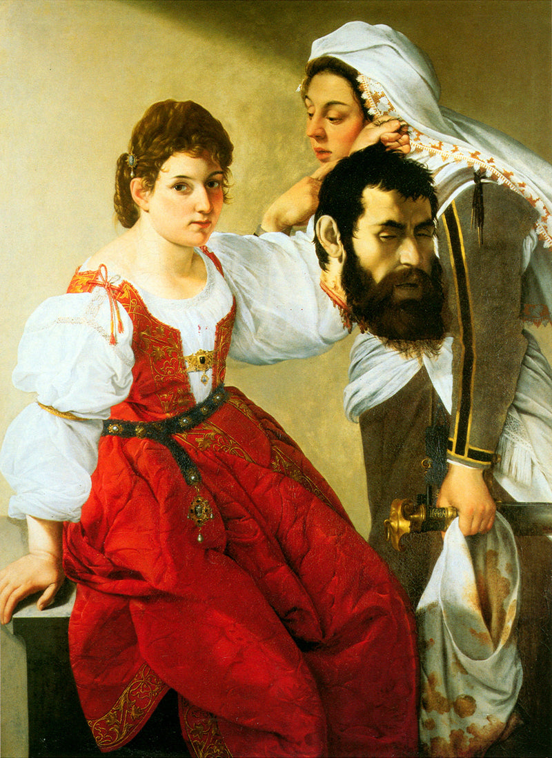 Judith y su sirvienta Abra con la cabeza de Holofernes - Orazio Gentileschi
