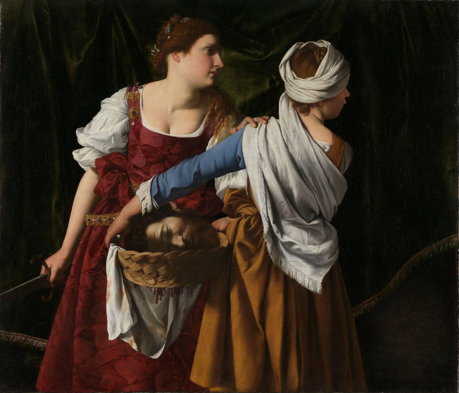 Judith y su sirvienta con la cabeza de Holofernes - Orazio Gentileschi