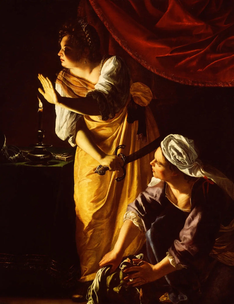 Judith y su sirvienta con la cabeza de Holofernes - Artemisia Gentileschi