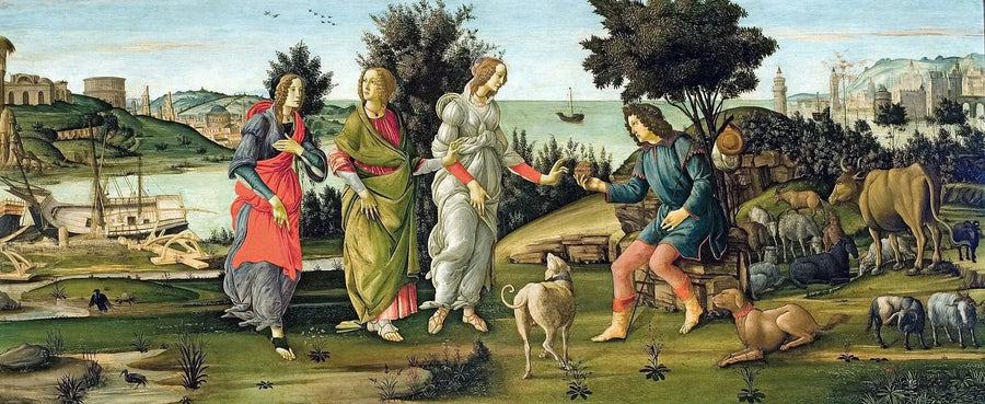 El Juicio de París - Sandro Botticelli