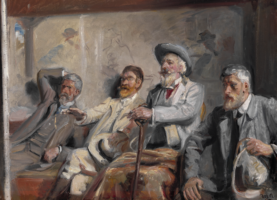 Jueces de arte. estudiar. -Michael Peter Ancher