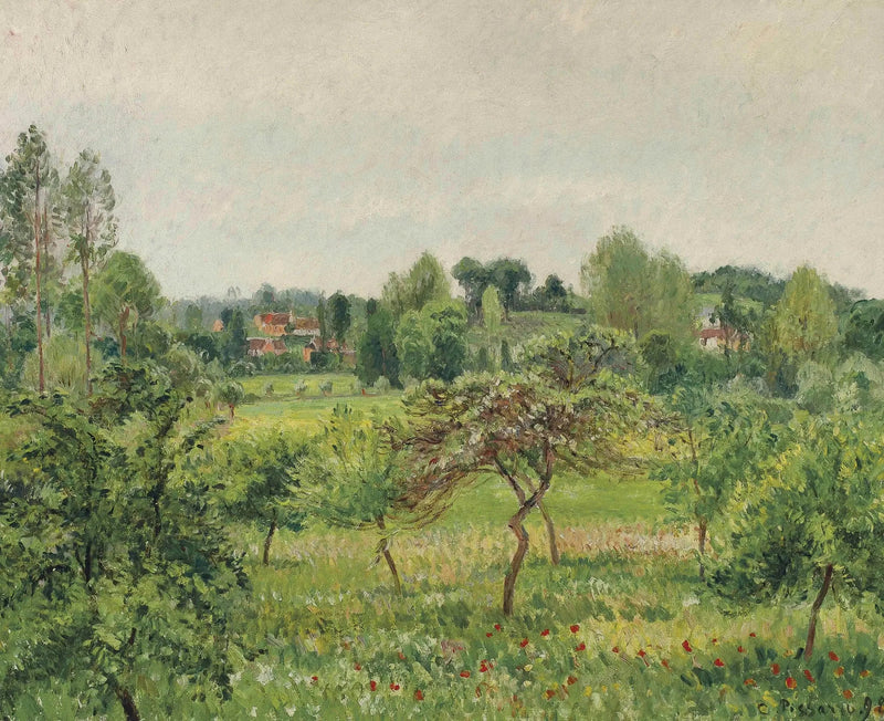 Junio, tiempo lluvioso, Éragny - Camille Pissarro