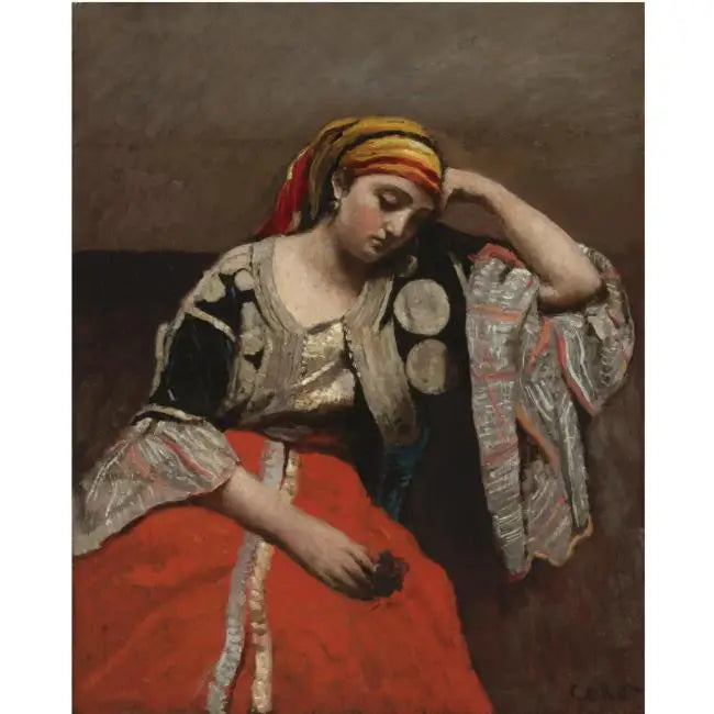 Judía de Argel - Jean-Baptiste Camille Corot