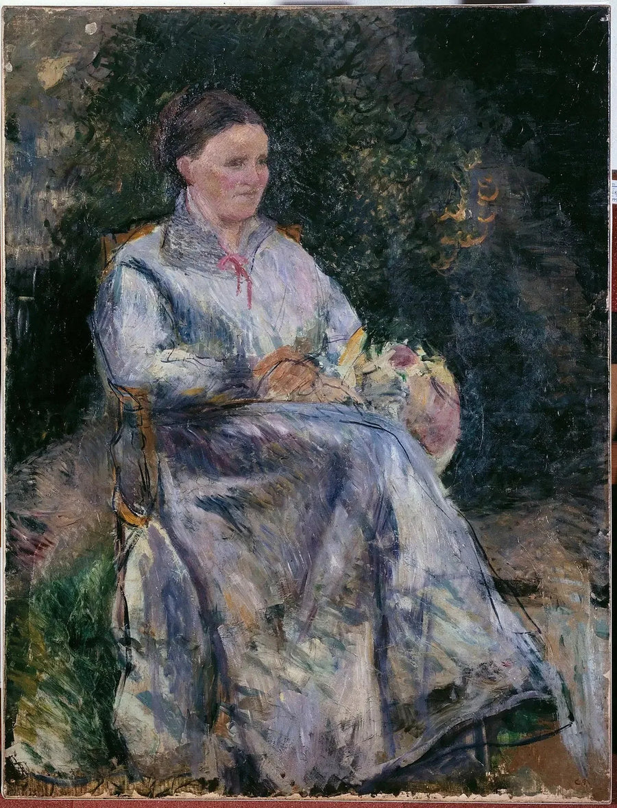 Julie Pissarro en el jardín - Camille Pissarro