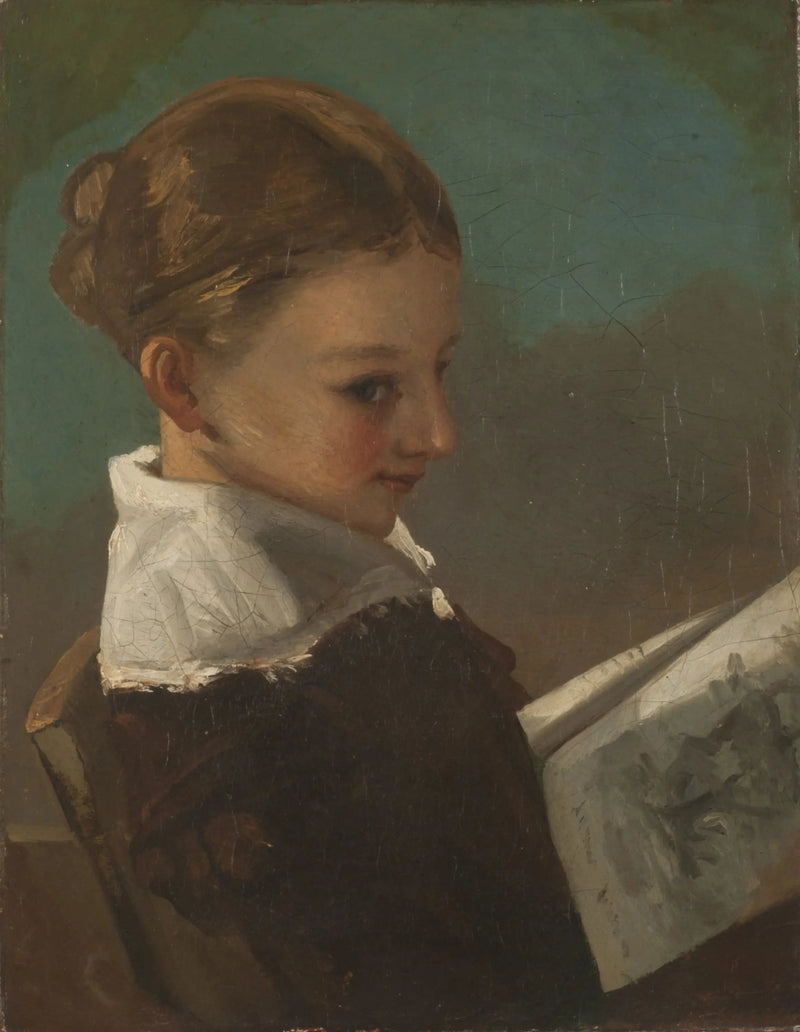 Juliette Courbet de diez años - Gustave Courbet