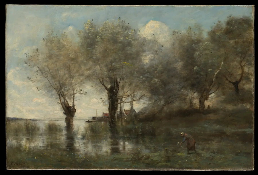 Yegua en Picardía - Jean-Baptiste Camille Corot