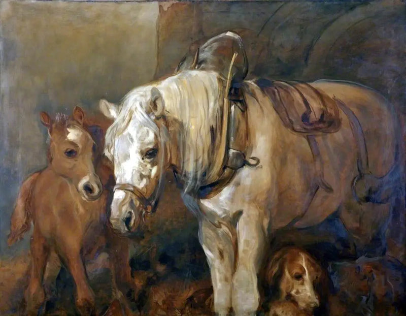 Yegua y potrillo - Edwin Henry Landseer