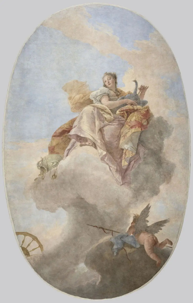Junon en medio de las nubes - Giovanni Battista Tiepolo