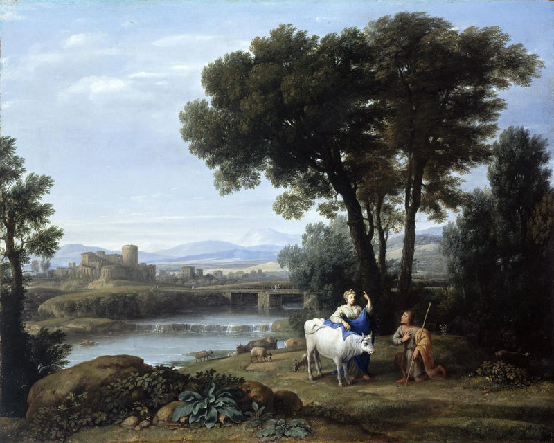 Junon confía a los cuidados de Argus - Claude Lorrain
