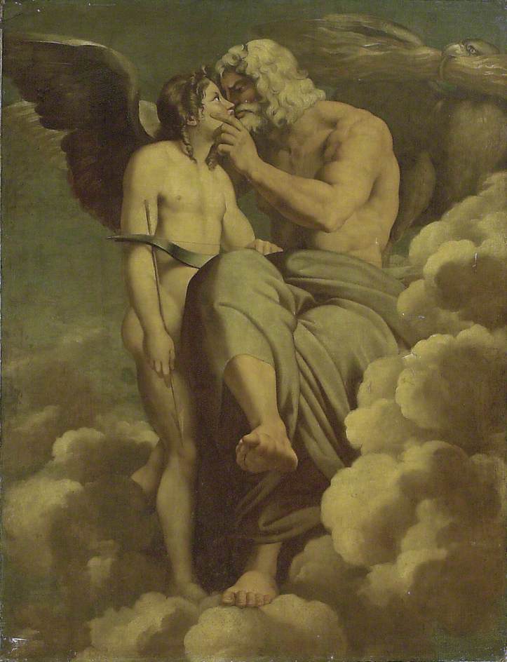 Reproduction du tableau « Jupiter et Cupidon - Raphaël Sanzio » par Alpha Reproduction en peinture à l’huile