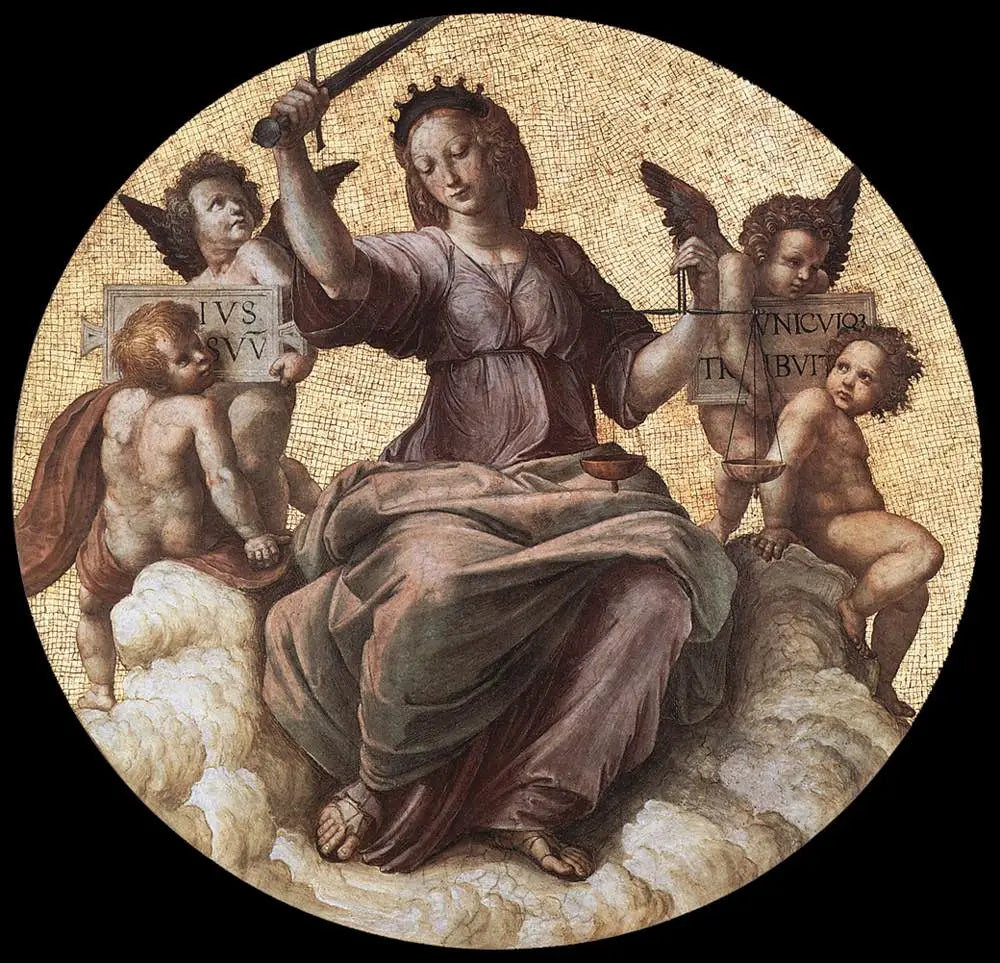 Justice - Raphaël Sanzio image 1 reproduction artisanale de tableau