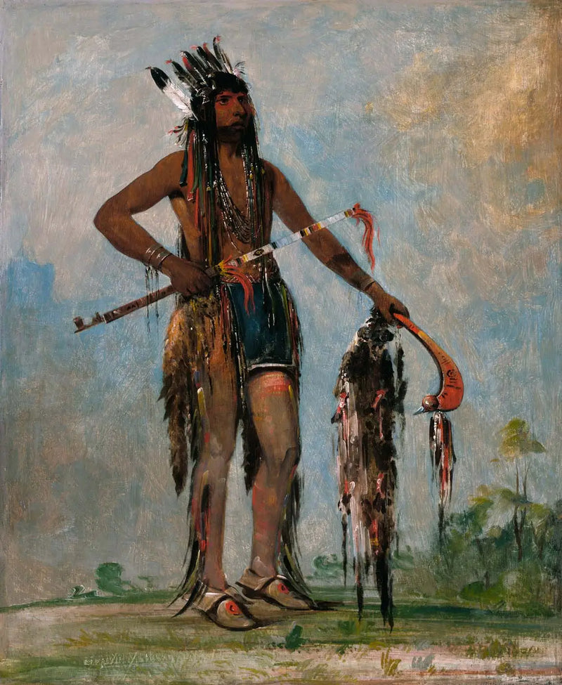 Ka-bés-hunk, Aquel que viaja por todas partes, un guerrero - George Catlin