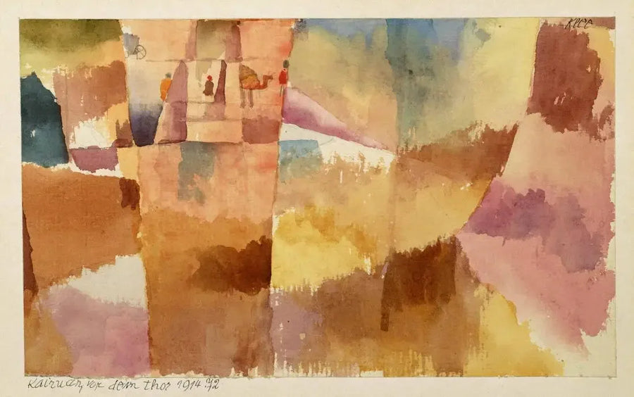 Kairouan, delante de la puerta - Paul Klee