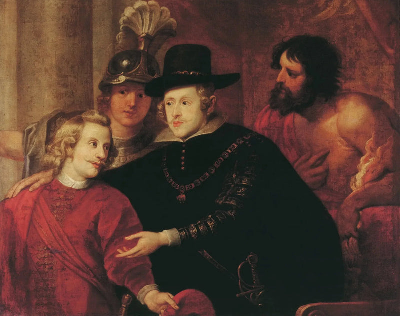 El cardenal Infante Fernando se despide de su hermano, el rey Felipe IV - Pedro Pablo Rubens