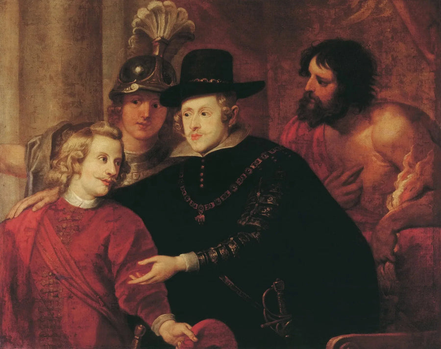 El cardenal Infante Fernando se despide de su hermano, el rey Felipe IV - Pedro Pablo Rubens