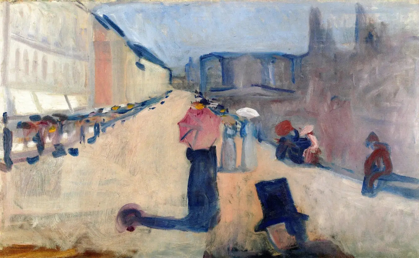 Reproduction du tableau « Karl Johan - Edvard Munch » par Alpha Reproduction en peinture à l’huile