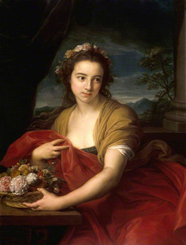 Katherine Durnford, más tarde Sra. Utrick Fetherstonhaugh, en el papel de Flora - Pompeo Batoni