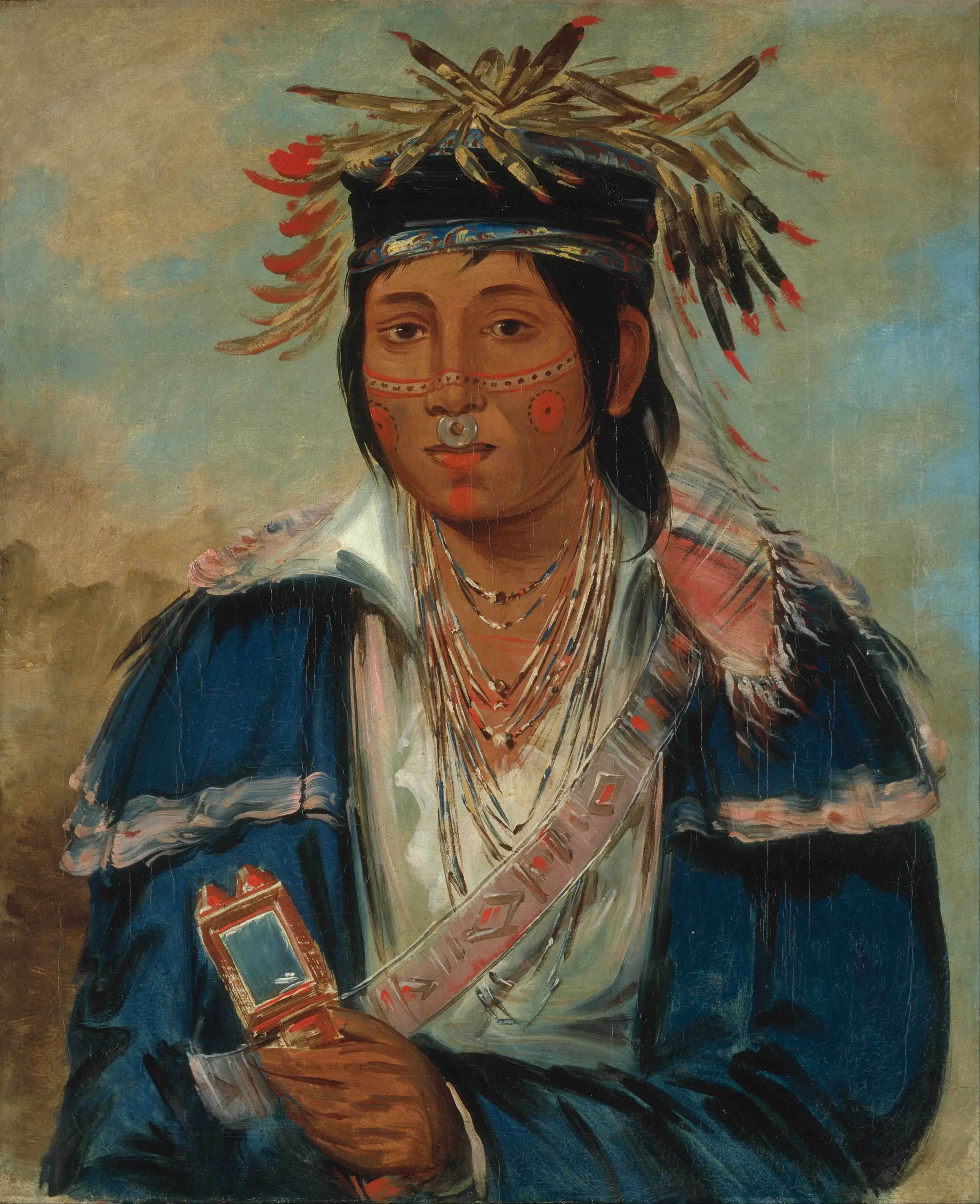 Kee-mo-rá-nia pas d’anglais un dandy - George Catlin - Alpha Reproduction