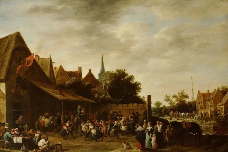 Feria frente a una posada - David Teniers el Joven