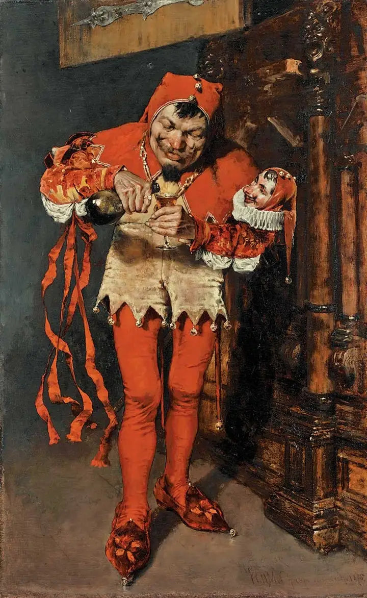 « Keying Up » - El bufón de la corte - William Merritt Chase