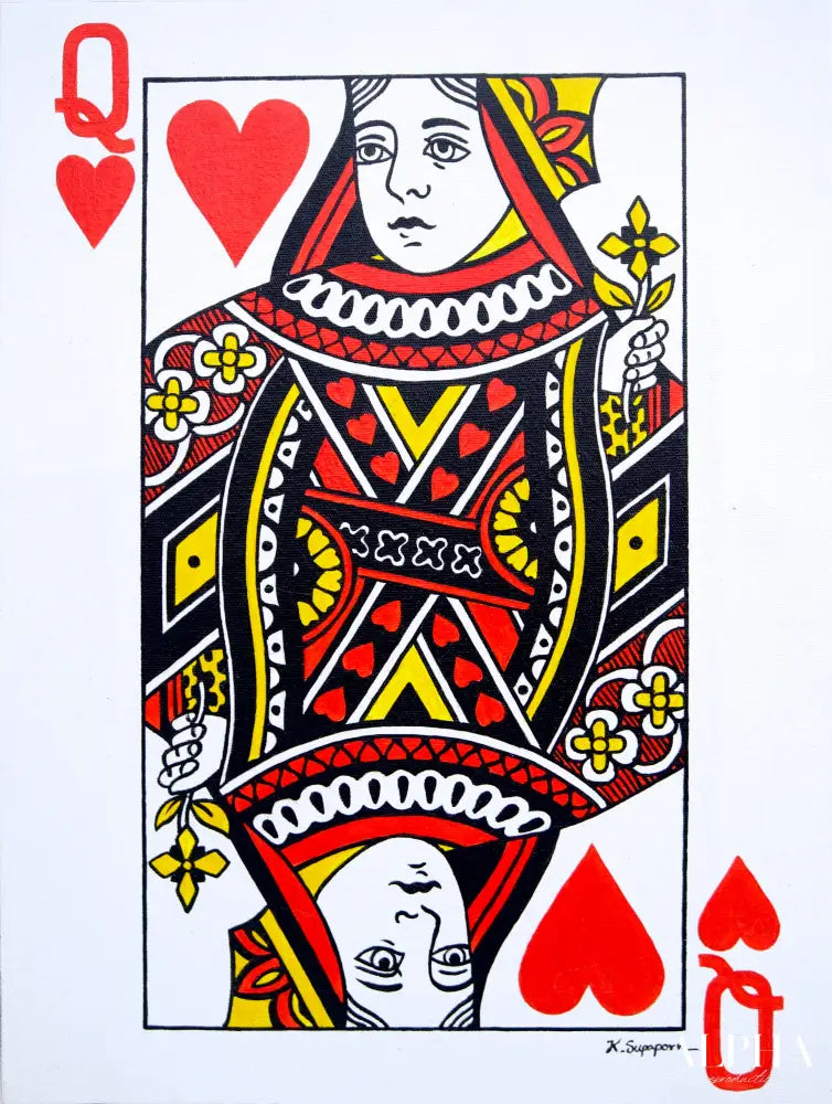 King and Queen of Hearts - Phichai | 30 x 40 cm (x2) Reproductions de tableaux à la peinture à l’huile