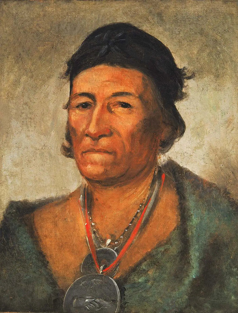 Ko-mán-i-kin, Gran Olaso, un chef antiguo y distinguido - George Catlin