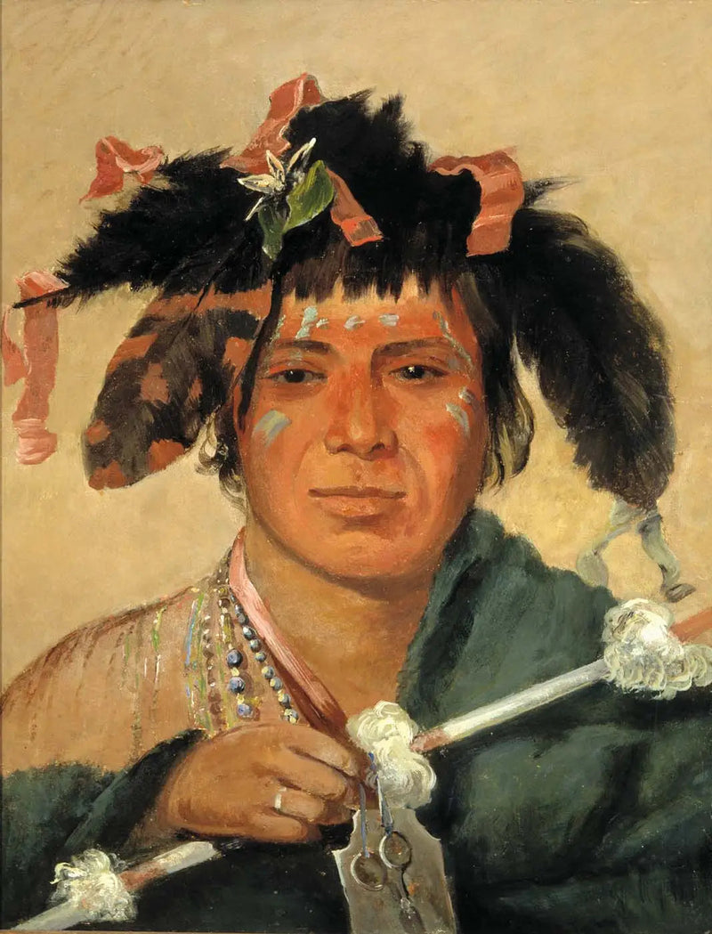 Ko-mán-i-kin-o-haw, Pequeña Ballena, una Valiente - George Catlin