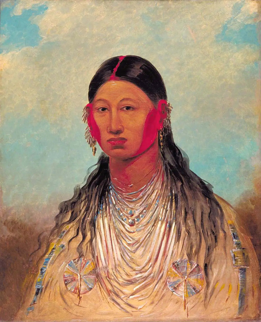 Koon-za-ya-me, Águila de guerra hembra - George Catlin