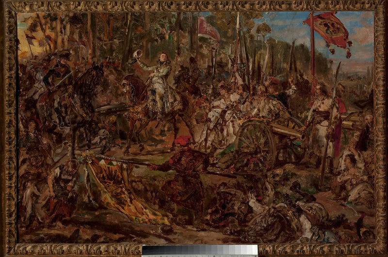 Kościuszko en Racławice, boceto - Jan Matejko