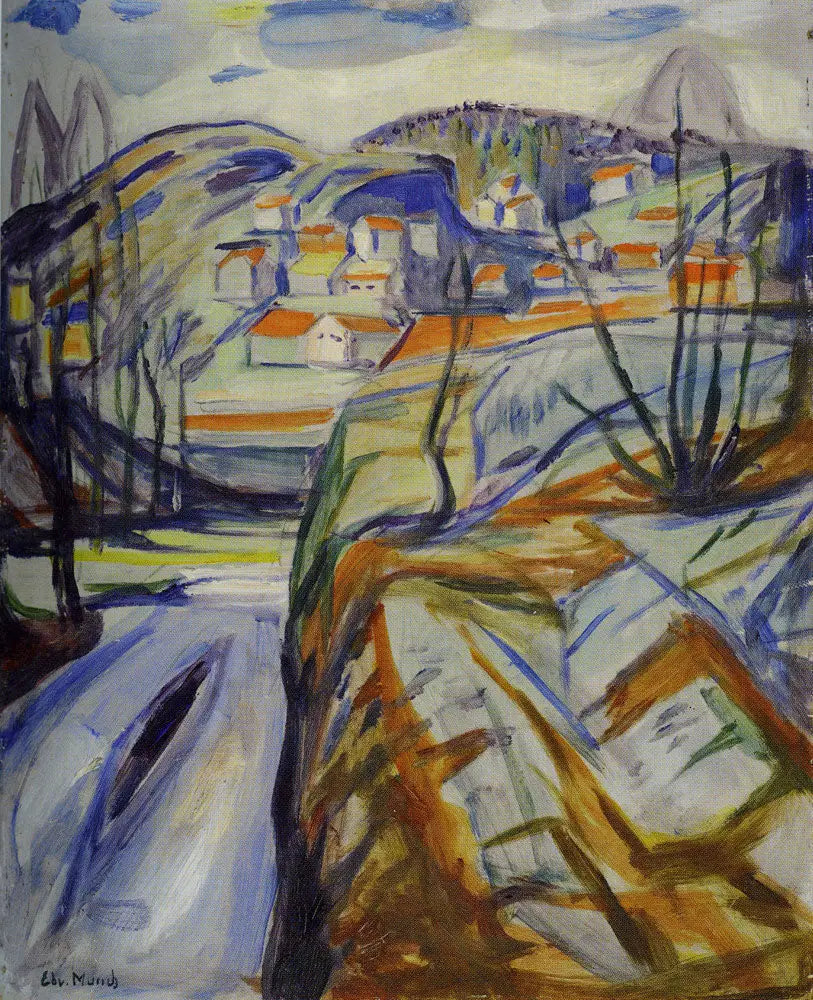 Reproduction du tableau « Kragerø au printemps - Edvard Munch » par Alpha Reproduction en peinture à l’huile