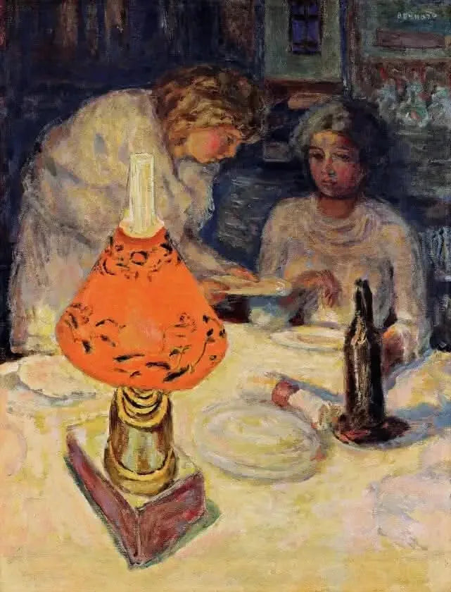 La pantalla naranja - Pierre Bonnard