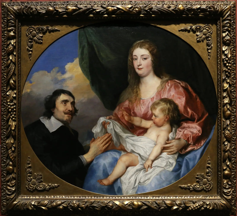 El abad Scaglia adorando a la Virgen y al Niño - Antoine van Dyck