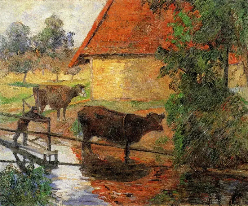 El Abrevadero I - Paul Gauguin