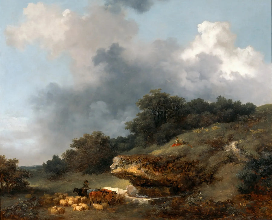 El abrevadero - Jean-Honoré Fragonard