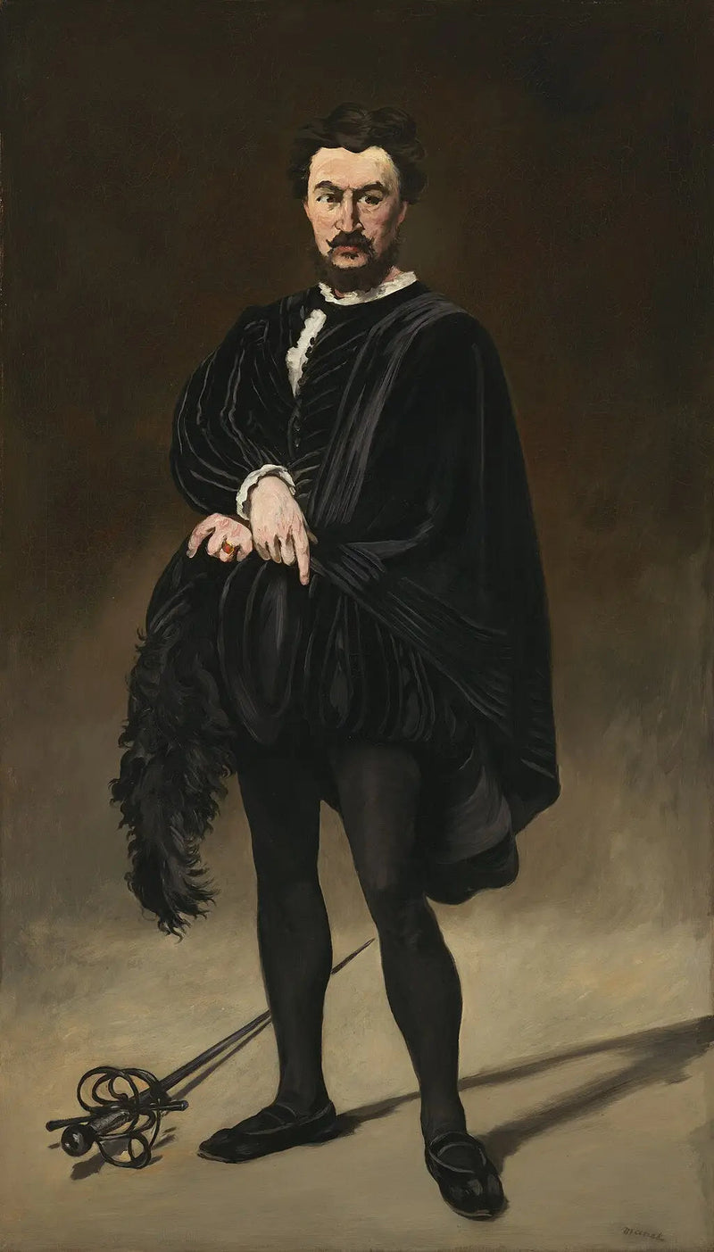 El actor trágico: Rouvière en el papel de Hamlet - Édouard Manet