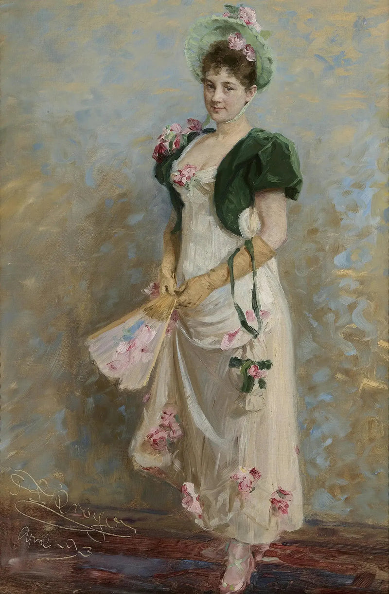 La actriz del Teatro Real Danés Emma Thomsen con disfraz - Peder Severin Krøyer