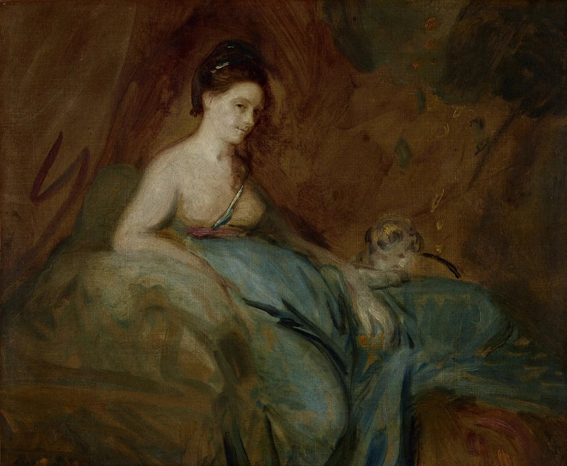 La actriz Kitty Fisher en el papel de Danae - Joshua Reynolds