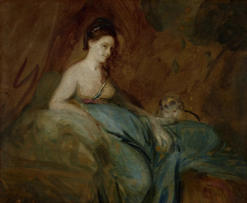 La actriz Kitty Fisher en el papel de Danae - Joshua Reynolds