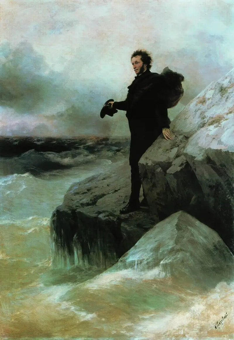 La despedida del mar de Pouchkine - Iván Aivazovski