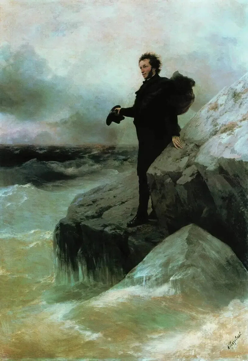 La despedida del mar de Pouchkine - Iván Aivazovski
