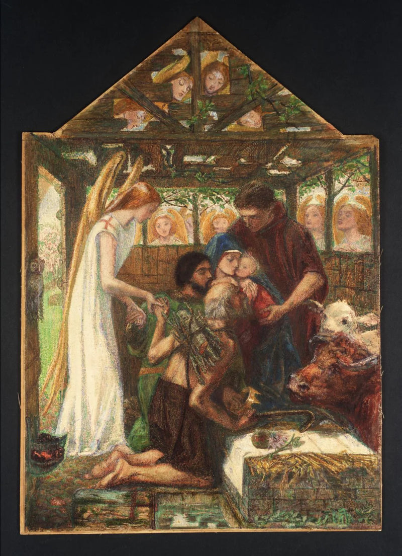 La adoración - Dante Gabriel Rossetti