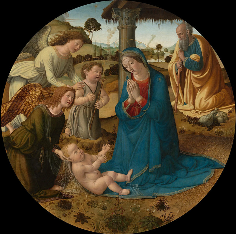 La adoración del Niño Jesús - Cosimo Rosselli