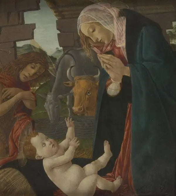 La Adoración del Niño de la Virgen y San Juan Bautista - Sandro Botticelli