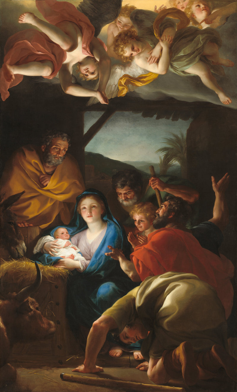 La adoración de los pastores. - Anton Raphael Mengs