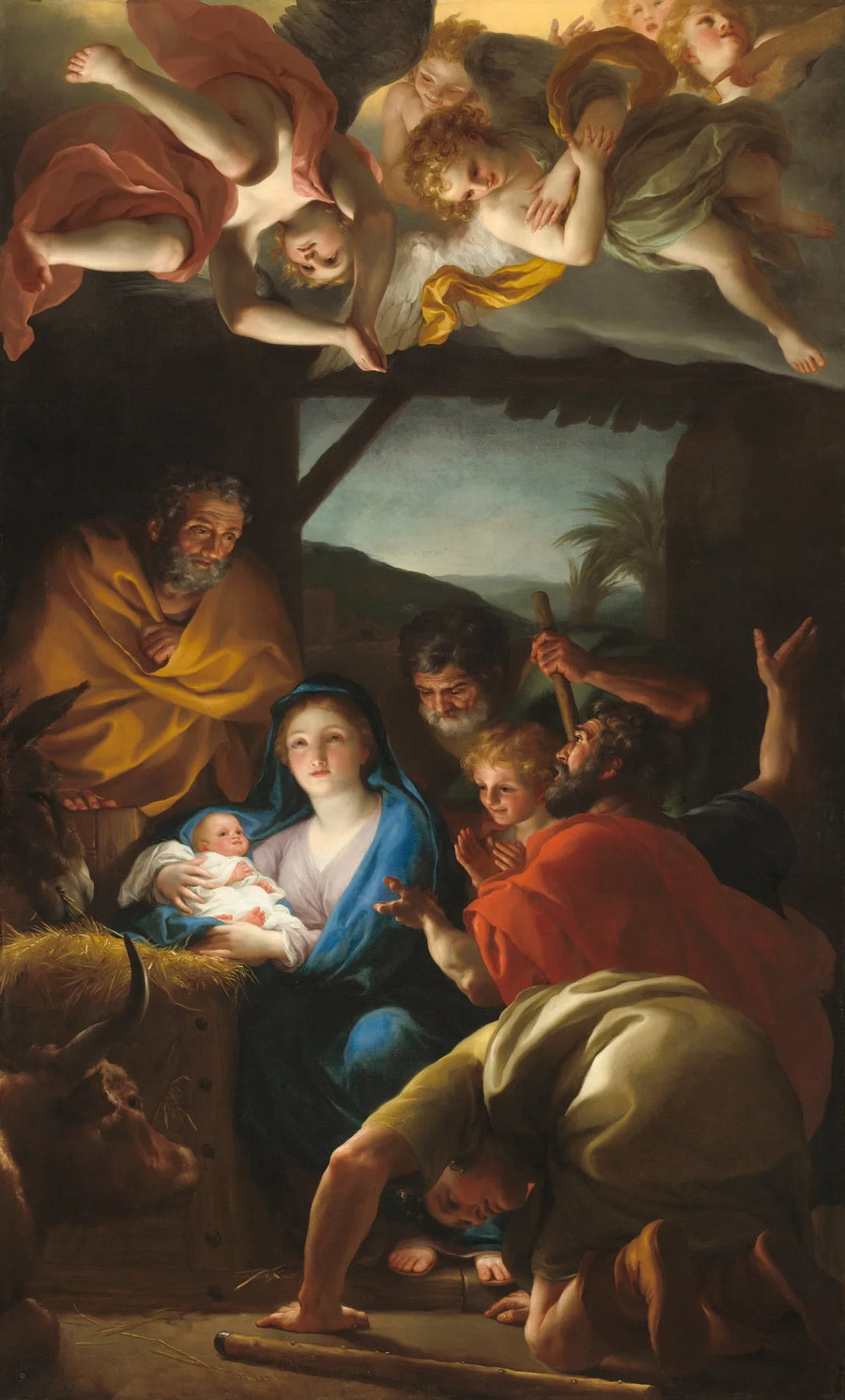 La adoración de los pastores. - Anton Raphael Mengs