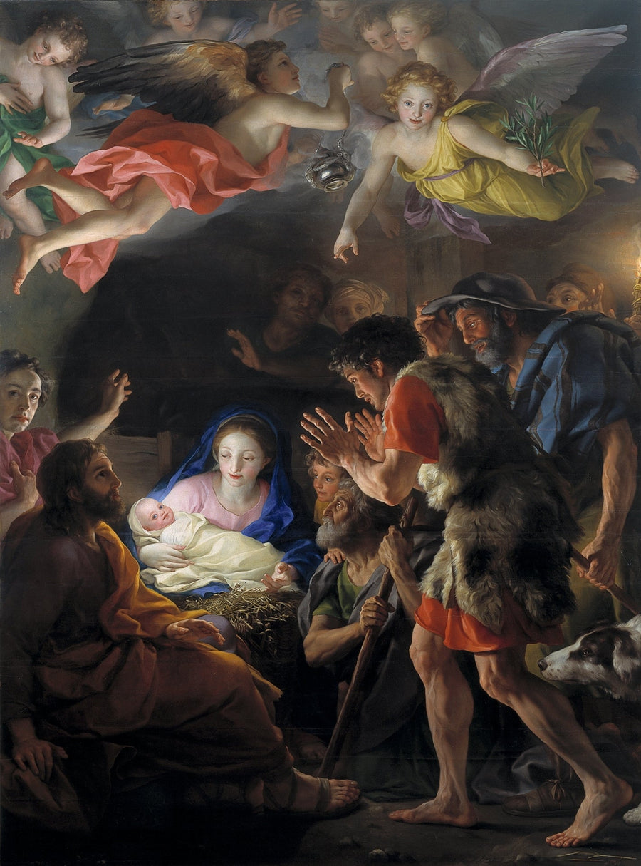 La adoración de los pastores - Anton Raphael Mengs