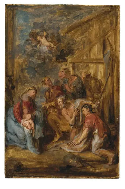 La adoración de los pastores, después de 1630 - Antoine van Dyck