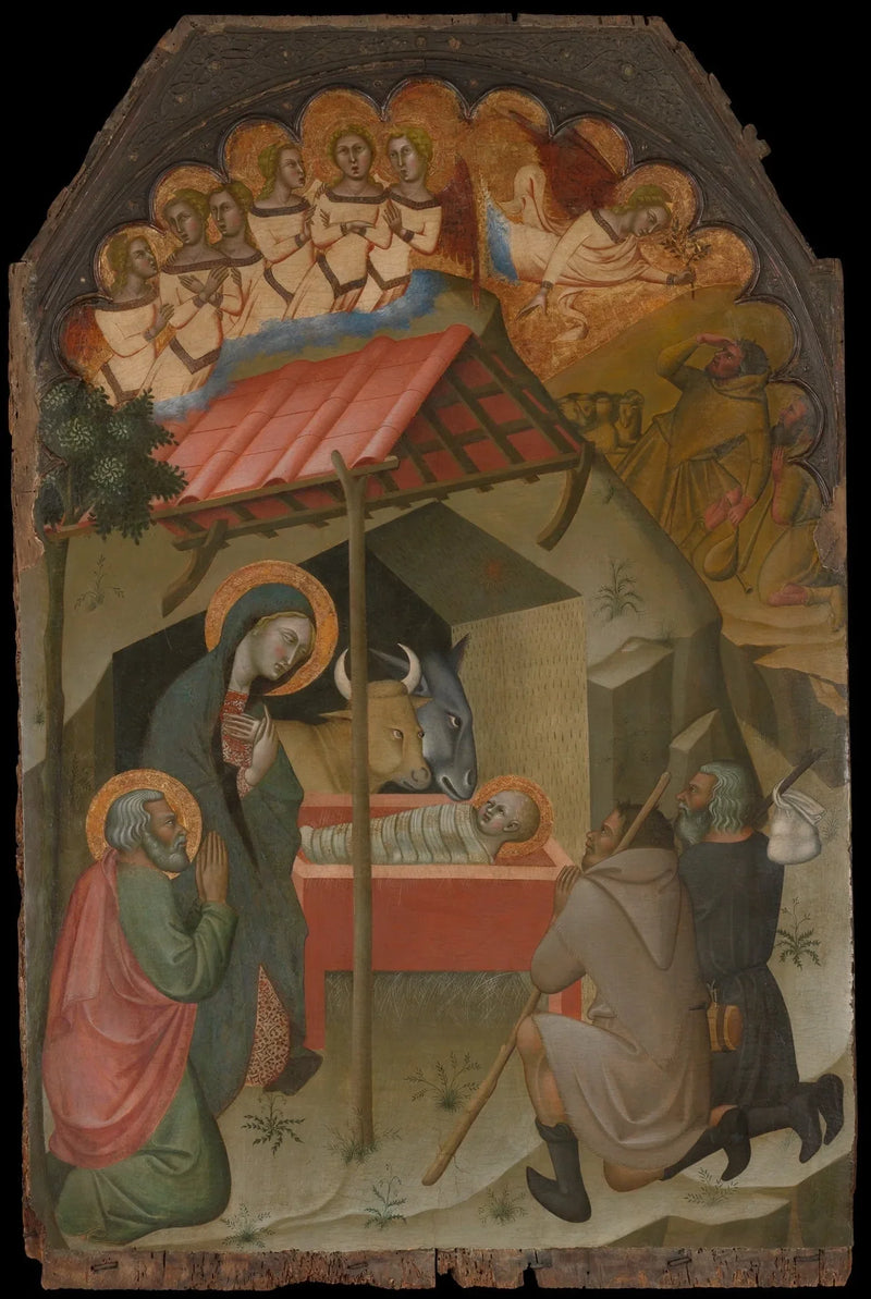 La adoración de los pastores - Bartolo di Fredi