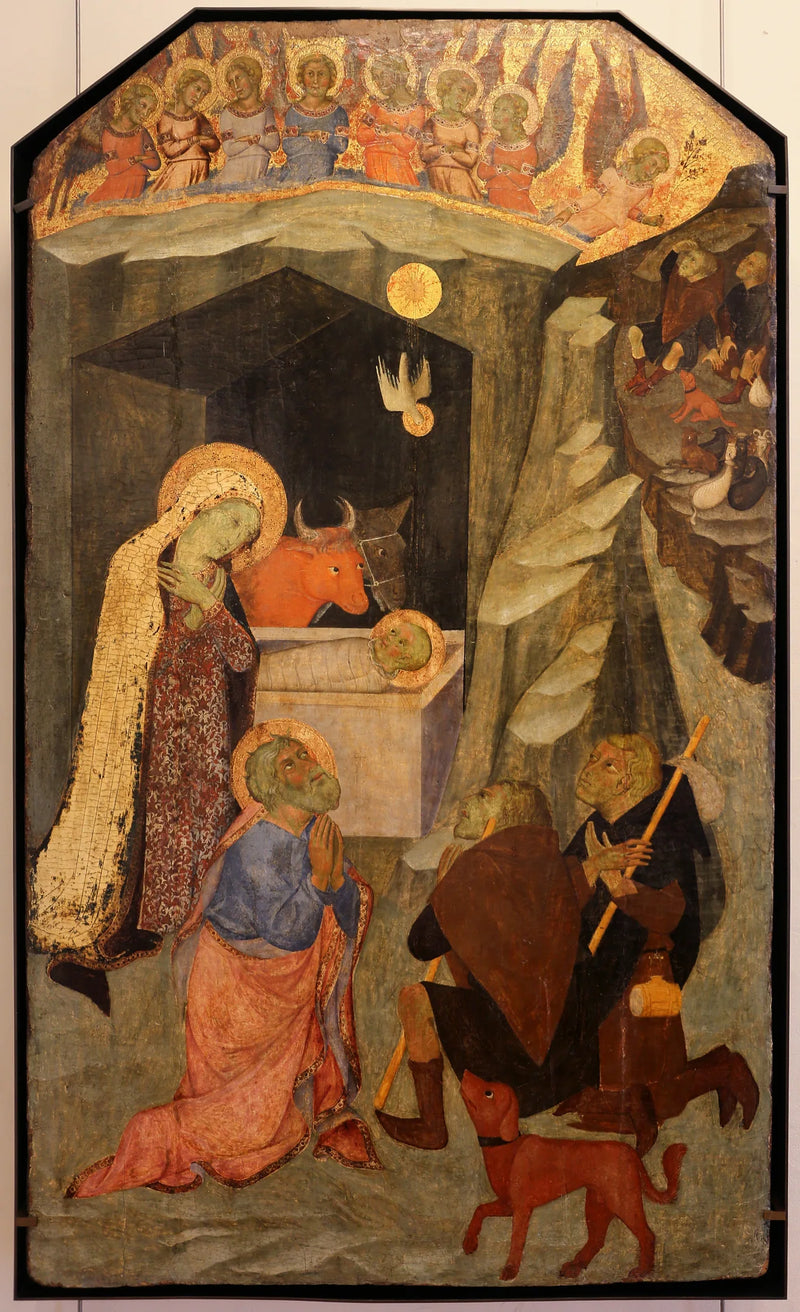 La adoración de los pastores - Bartolo di Fredi